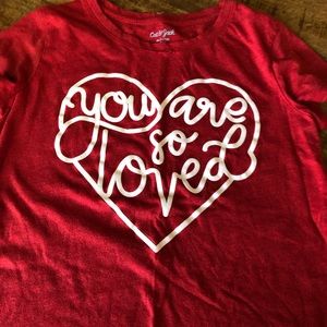 Cat and jack kids “you are so loved” t-shirt